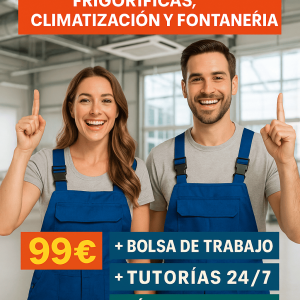 TÉCNICO SUPERIOR PROFESIONAL EN INSTALACIONES FRIGORÍFICAS, CLIMATIZACIÓN Y FONTANERÍA