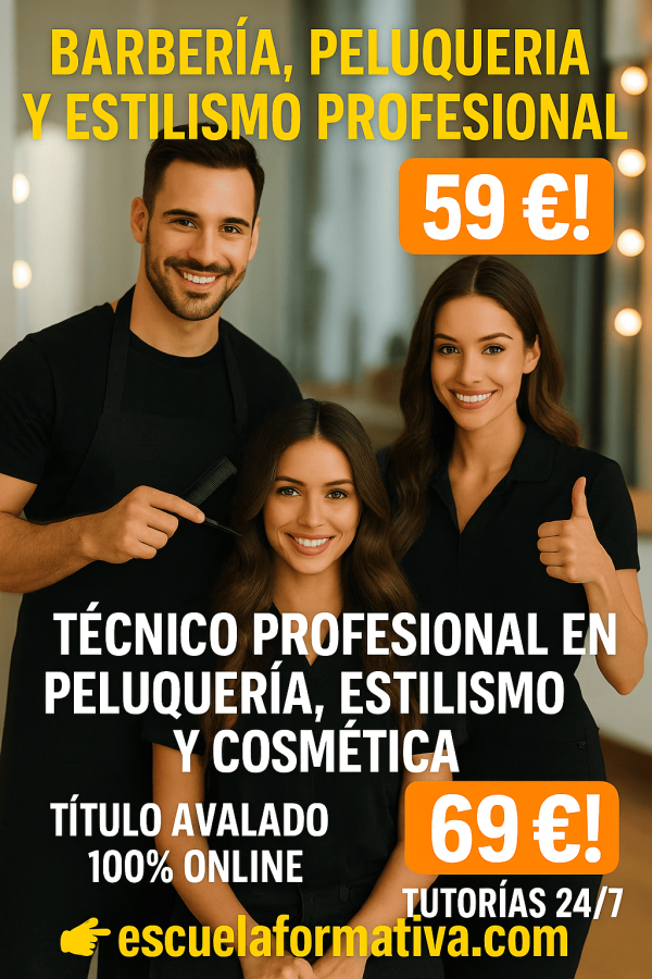 BARBERÍA, PELUQUERÍA Y ESTILISTA PROFESIONAL