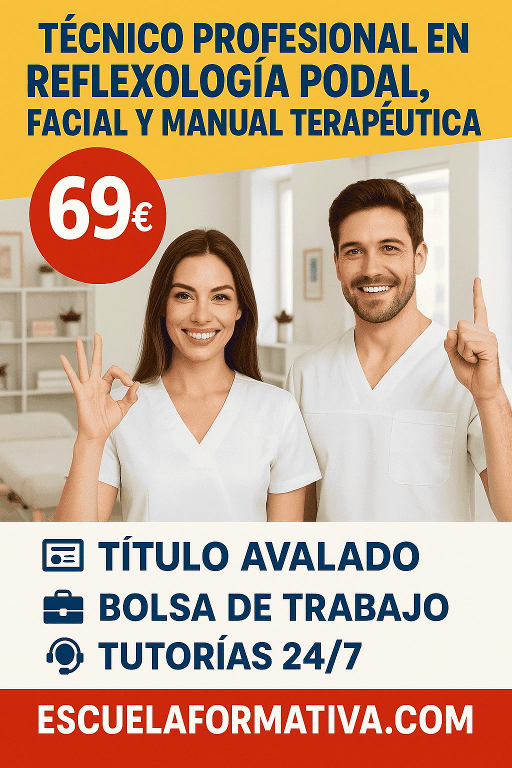 TÉCNICO PROFESIONAL EN REFLEXOLOGÍA PODAL, FACIAL, Y MANUAL TERAPÉUTICA
