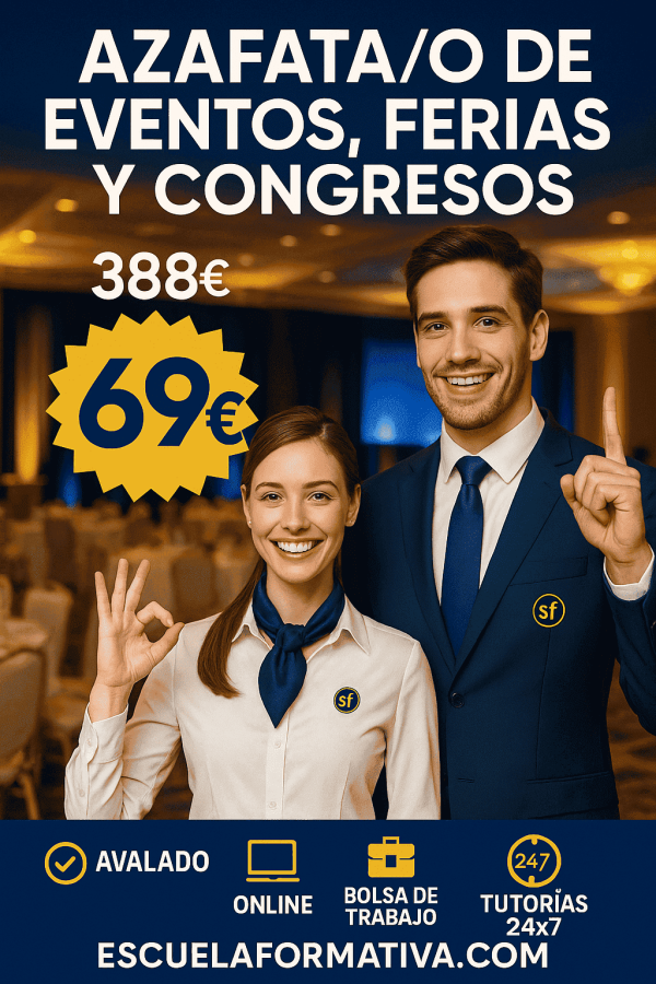 AZAFATA/O DE EVENTOS, FERIAS Y CONGRESOS