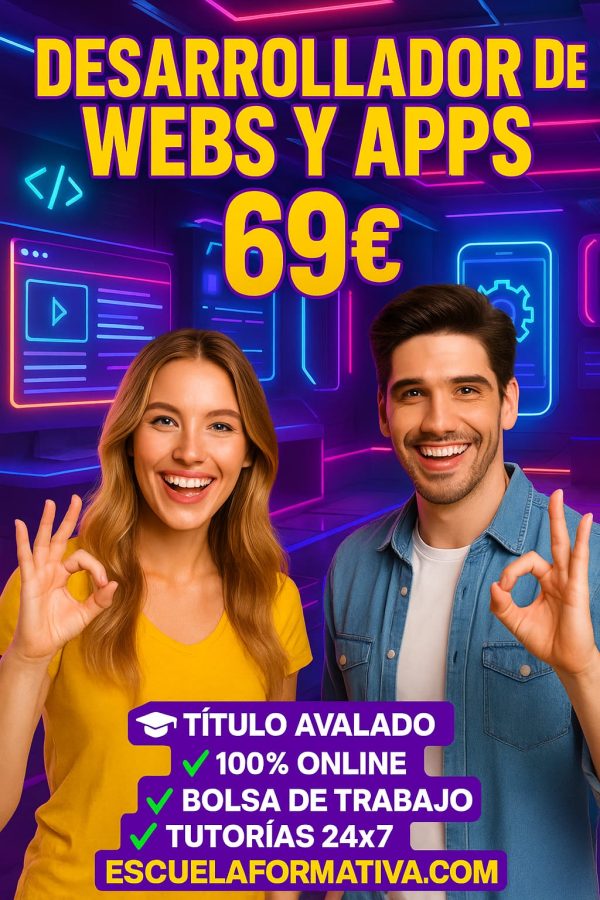 DESARROLLADOR DE WEBS Y APPS.