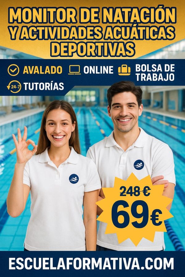 MONITOR DE NATACIÓN Y ACTIVIDADES ACUÁTICAS DEPORTIVAS