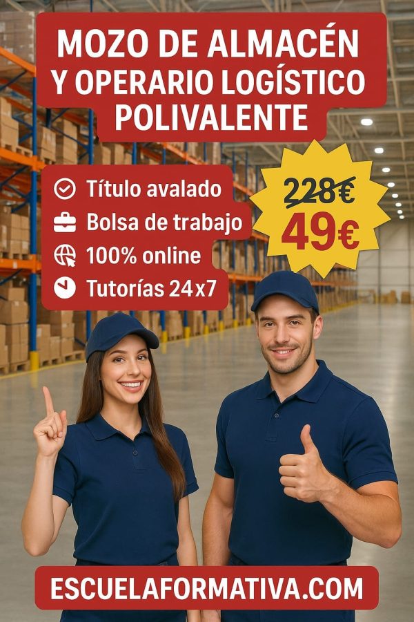 MOZO DE ALMACÉN Y OPERARIO LOGÍSTICO POLIVALENTE