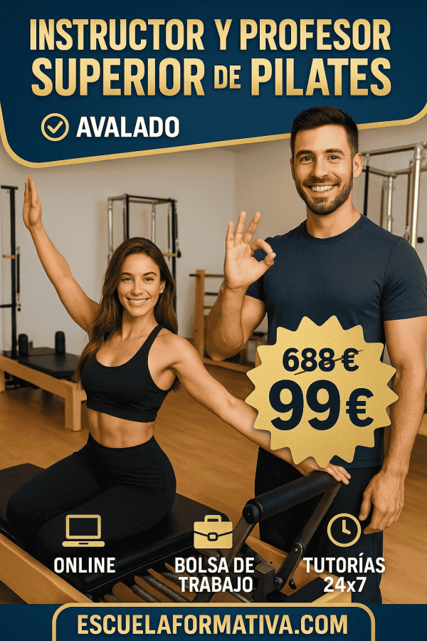 INSTRUCTOR Y PROFESOR SUPERIOR DE PILATES