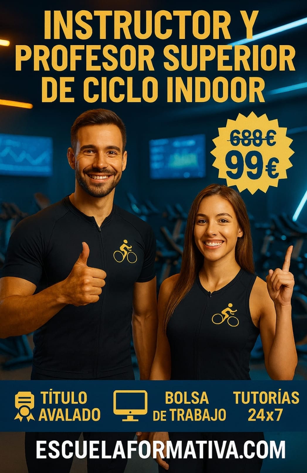 INSTRUCTOR Y PROFESOR SUPERIOR DE CICLO INDOOR (Indoor Cycling)