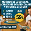 MONITOR DE LUDOTECAS, ACTIVIDADES EXTRAESCOLARES Y ATENCIÓN AL MENOR