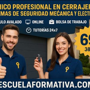 TÉCNICO PROFESIONAL EN CERRAJERÍA Y SISTEMAS DE SEGURIDAD MECÁNICA Y ELECTRÓNICA