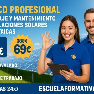 TÉCNICO EN MONTAJE Y MANTENIMIENTO DE INSTALACIONES SOLARES FOTOVOLTAICAS