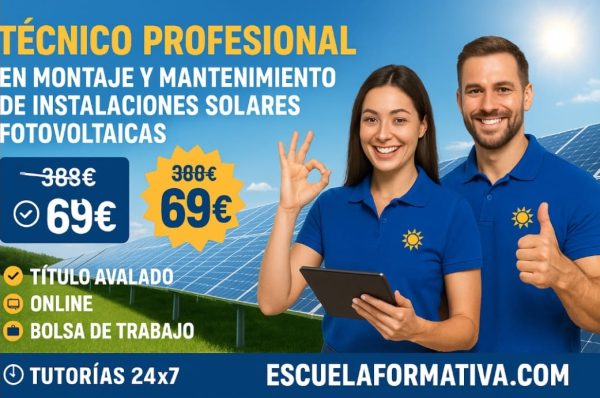 TÉCNICO EN MONTAJE Y MANTENIMIENTO DE INSTALACIONES SOLARES FOTOVOLTAICAS