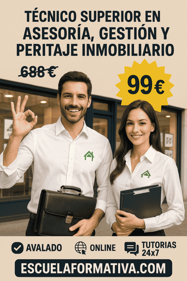 TÉCNICO SUPERIOR PROFESIONAL EN ASESORÍA, GESTIÓN Y PERITAJE INMOBILIARIO