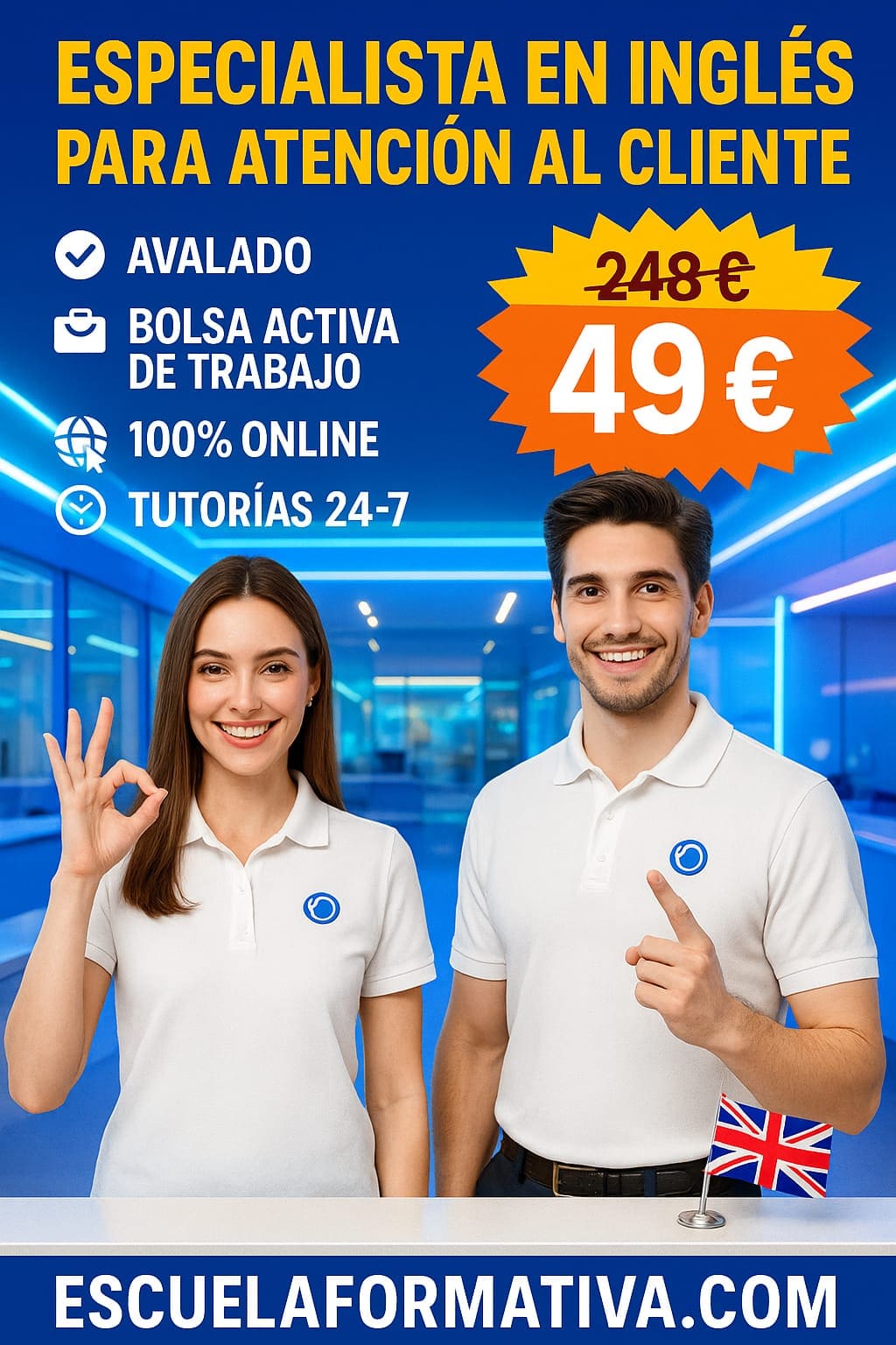 ESPECIALISTA EN INGLÉS PARA ATENCIÓN AL CLIENTE
