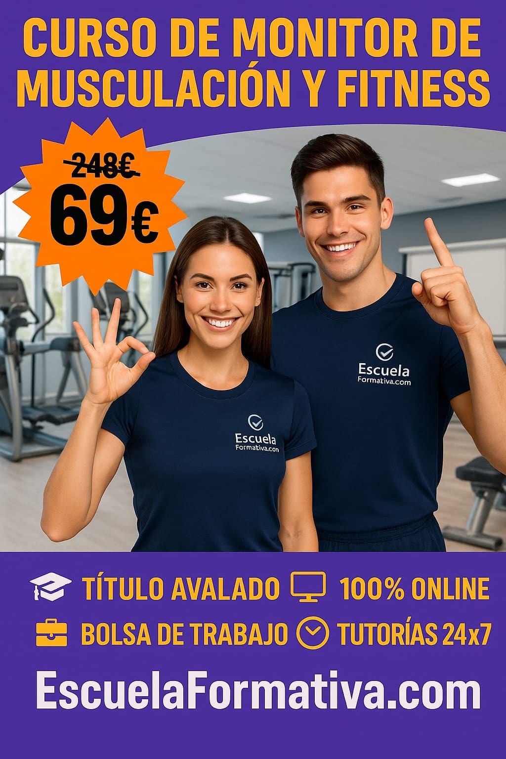 MONITOR DE MUSCULACIÓN Y FITNESS