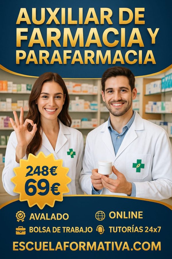 AUXILIAR DE FARMACIA Y PARAFARMACIA