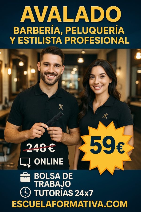 BARBERÍA, PELUQUERÍA Y ESTILISTA PROFESIONAL