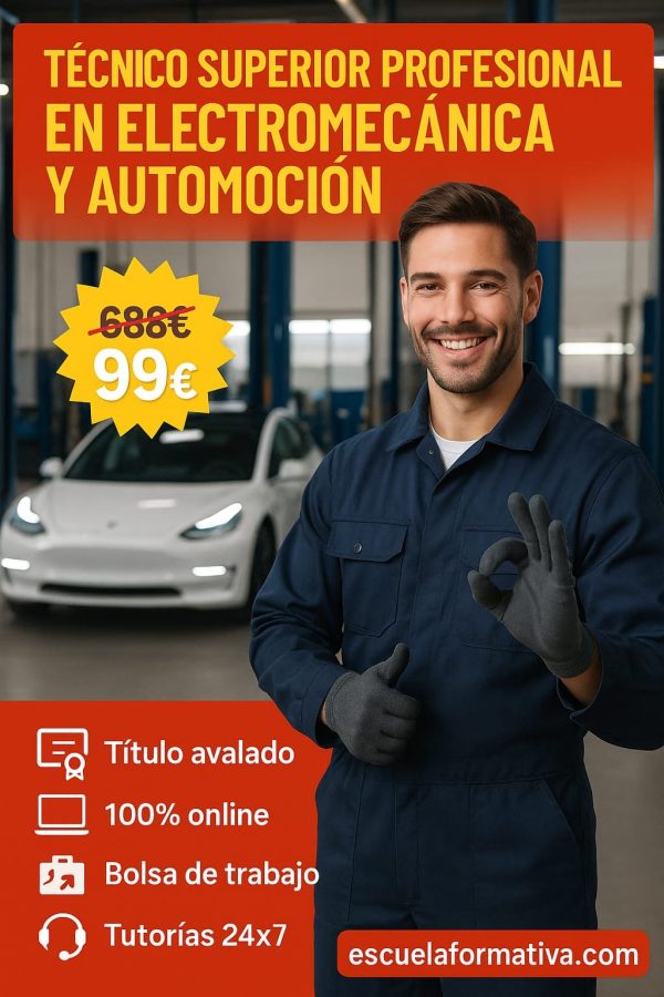 TÉCNICO SUPERIOR PROFESIONAL EN ELECTROMECÁNICA Y AUTOMOCIÓN