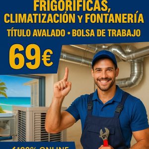 TÉCNICO PROFESIONAL EN INSTALACIONES FRIGORÍFICAS, CLIMATIZACIÓN Y FONTANERÍA