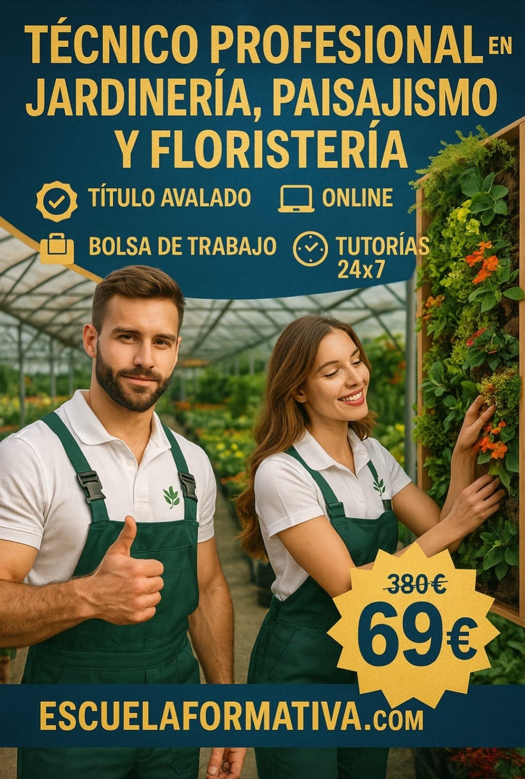 TÉCNICO PROFESIONAL EN JARDINERÍA, PAISAJISMO Y FLORISTERÍA