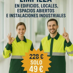 PROFESIONAL DE LIMPIEZA EN EDIFICIOS, LOCALES, ESPACIOS ABIERTOS E INSTALACIONES INDUSTRIALES