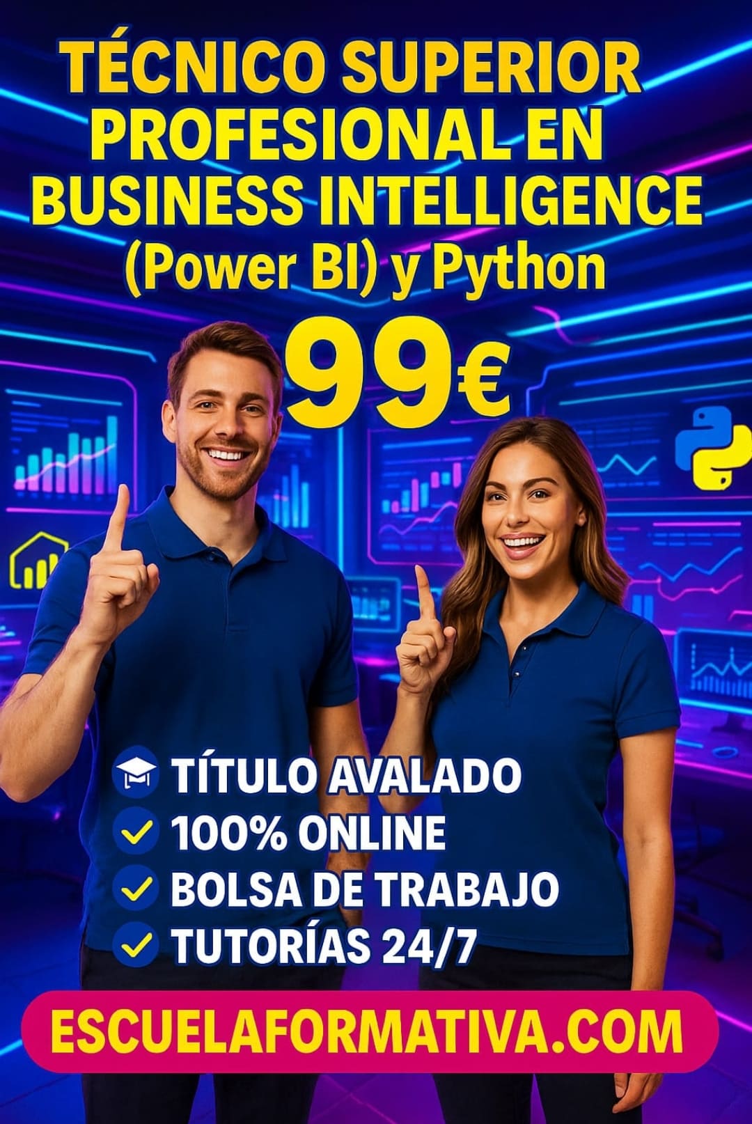 TÉCNICO SUPERIOR PROFESIONAL EN BUSINESS INTELLIGENCE (POWER BI) Y PYTHON