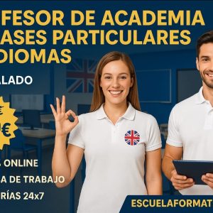 PROFESOR DE ACADEMIA Y CLASES PARTICULARES DE IDIOMAS