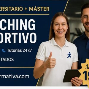 CURSO UNIVERSITARIO DE ESPECIALIZACIÓN EN COACHING DEPORTIVO AVANZADO (15 ECTS) + MÁSTER EN COACHING DEPORTIVO (DOBLE TITULACIÓN)