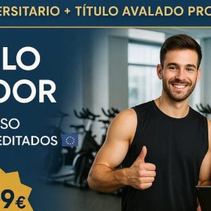 DOBLE TITULACIÓN_UNIVERSITARIA + PROFESIONAL: CICLO INDOOR (9 ECTS) + INSTRUCTOR Y PROFESOR SUPERIOR DE CICLO INDOOR (Indoor Cycling)