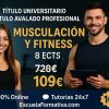 DOBLE TITULACIÓN ~ UNIVERSITARIA + PROFESIONAL: MUSCULACIÓN Y FITNESS (8 ECTS) + ENTRENADOR SUPERIOR DE MUSCULACIÓN Y FITNESS