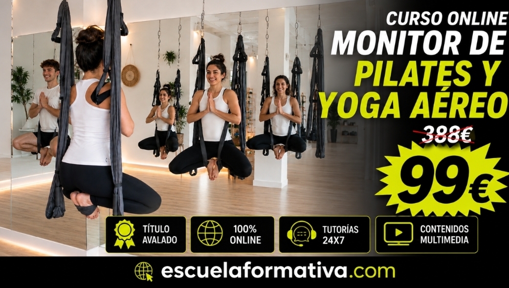 MONITOR DE PILATES Y YOGA AÉREO