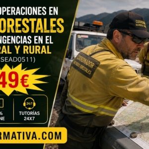 DOBLE TITULACIÓN_UNIVERSITARIA + PROFESIONAL: EXTINCIÓN DE INCENDIOS FORESTALES (10 ECTS) + COORDINADOR DE OPERACIONES EN INCENDIOS FORESTALES Y APOYO A CONTINGENCIAS EN EL MEDIO NATURAL Y RURAL (ORIENTADO A SEAD0511)