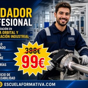 SOLDADOR PROFESIONAL CON ESPECIALIZACIÓN EN SOLDADURA ORBITAL Y AUTOMATIZACIÓN INDUSTRIAL