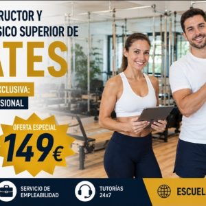 DOBLE TITULACIÓN (FEDERATIVA + PROFESIONAL): PROFESOR, INSTRUCTOR Y PREPARADOR FÍSICO SUPERIOR DE PILATES
