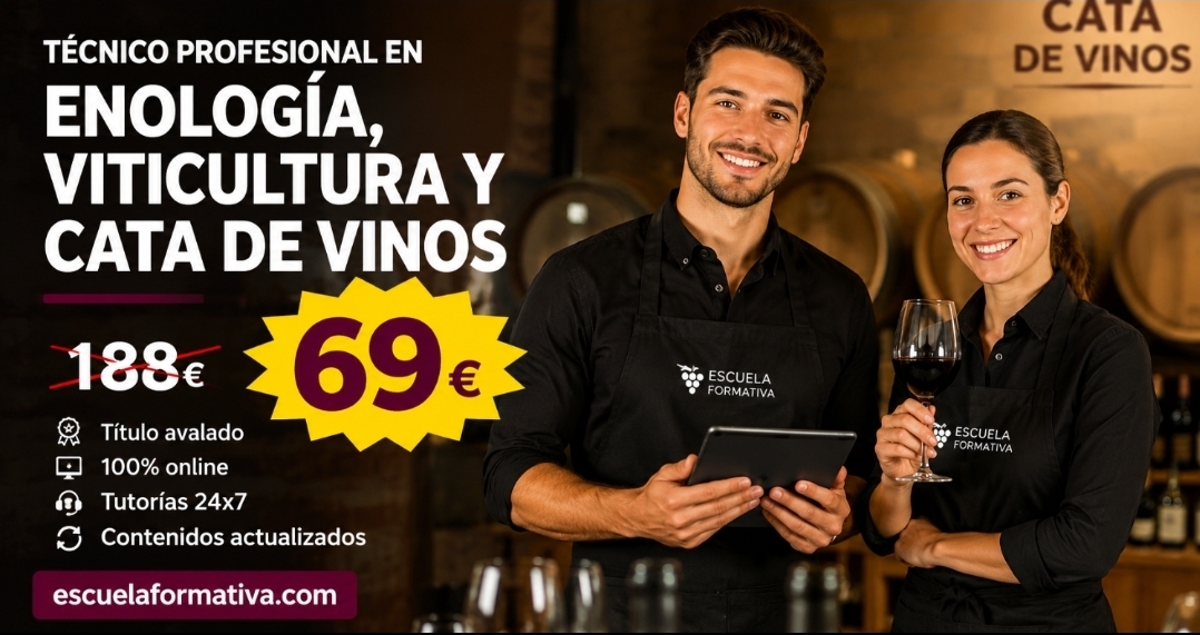 TÉCNICO PROFESIONAL EN ENOLOGÍA, VITICULTURA Y CATA DE VINOS
