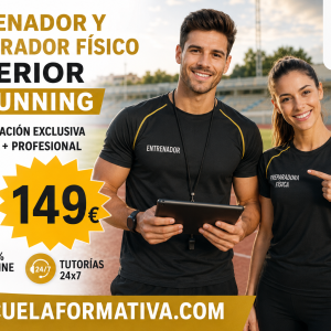 DOBLE TITULACIÓN (FEDERATIVA + PROFESIONAL): ENTRENADOR Y PREPARADOR FÍSICO SUPERIOR DE RUNNING