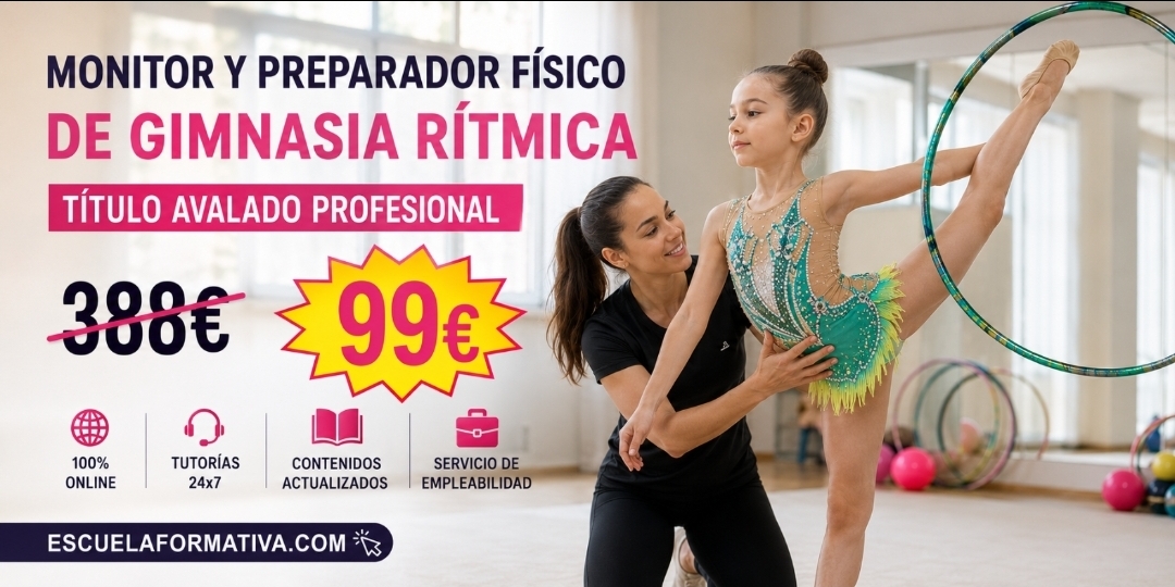 MONITOR Y PREPARADOR FÍSICO DE GIMNASIA RÍTMICA