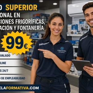 TÉCNICO SUPERIOR PROFESIONAL EN INSTALACIONES FRIGORÍFICAS, CLIMATIZACIÓN Y FONTANERÍA