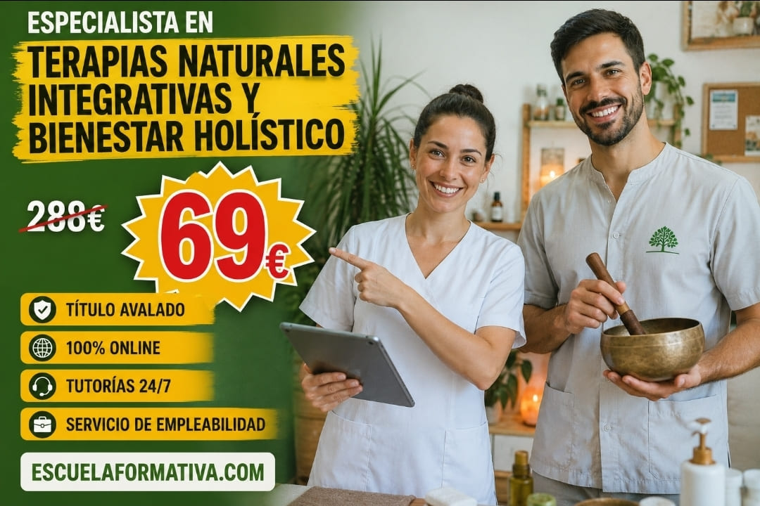 ESPECIALISTA EN TERAPIAS NATURALES INTEGRATIVAS Y BIENESTAR HOLÍSTICO