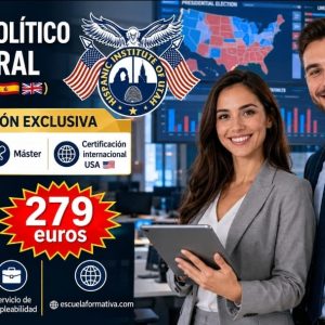 TRIPLE TITULACIÓN INTERNACIONAL EN ANÁLISIS POLÍTICO Y ELECTORAL: UNIVERSITARIA (18 ECTS) + MÁSTER BILINGÜE + CERTIFICACIÓN INTERNACIONAL USA