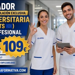 DOBLE TITULACIÓN ~ UNIVERSITARIA + PROFESIONAL: SERVICIOS DE CELADOR EN INSTITUCIONES SANITARIAS (10 ECTS) + CELADOR EN INSTITUCIONES SANITARIAS
