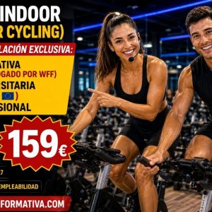 TRIPLE TITULACIÓN ~ FEDERATIVA + UNIVERSITARIA (9 ECTS) + PROFESIONAL: CICLO INDOOR (INDOOR CYCLING)