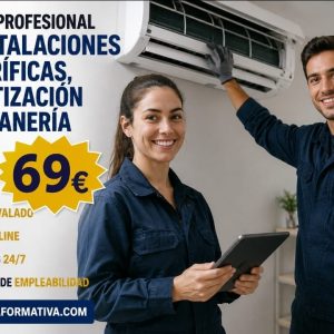 TÉCNICO PROFESIONAL EN INSTALACIONES FRIGORÍFICAS, CLIMATIZACIÓN Y FONTANERÍA