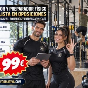 INSTRUCTOR Y PREPARADOR FÍSICO ESPECIALISTA EN OPOSICIONES (POLICÍA, GUARDIA CIVIL, BOMBEROS Y FUERZAS ARMADAS)