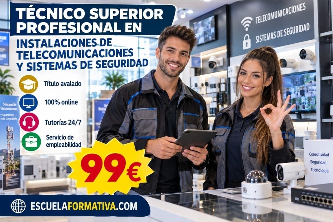TÉCNICO SUPERIOR PROFESIONAL EN INSTALACIONES DE TELECOMUNICACIONES Y SISTEMAS DE SEGURIDAD