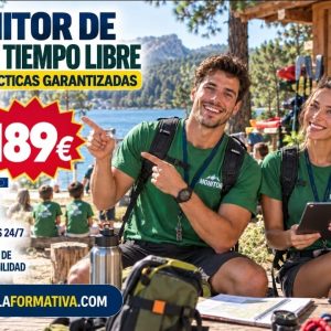 DOBLE TITULACIÓN ~ UNIVERSITARIA + PROFESIONAL, CON PRÁCTICAS GARANTIZADAS: ACTIVIDADES DE OCIO Y TIEMPO LIBRE (5 ECTS) + MONITOR DE OCIO Y TIEMPO LIBRE